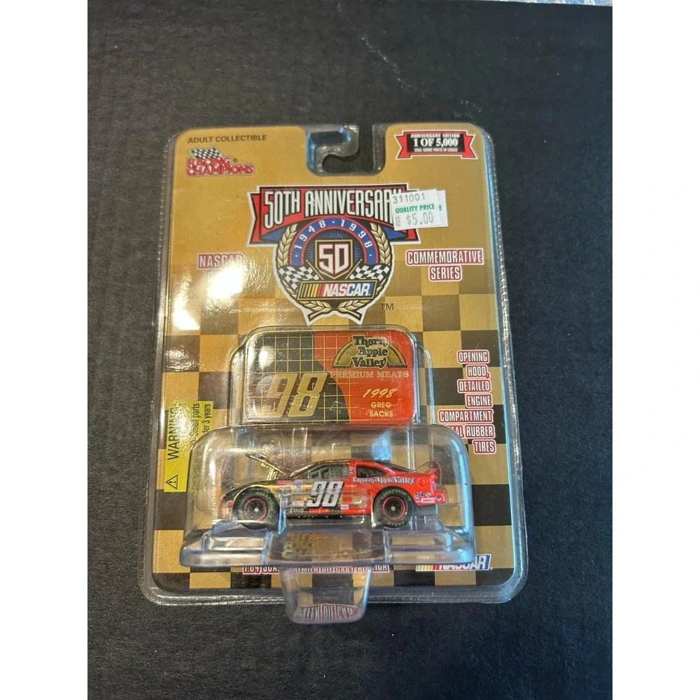 Racing‎ Champions 50th Anniversary NASCAR #1 Greg Sacks Die Cast & Card 1998